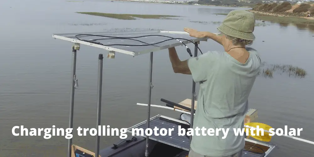 Can I charge my trolling motor batteries with a solar panel?