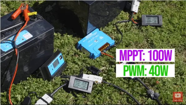 MPPT vs PWM test