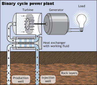 Types of geothermal power plant