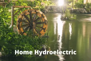 Micro Hydro Power For Off Grid Houses. Small Hydroelectric Generator For Home