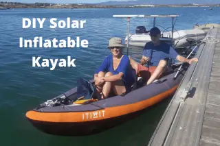 DIY Motorized Inflatable Kayak Boat With Solar Powered Electric Trolling Motor