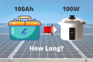 How Long Will A 100ah Battery Run An Appliance That Requires 100w?