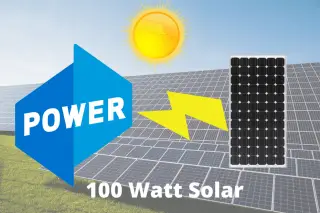 How Much Power Does A 100 Watt Solar Panel Produce?