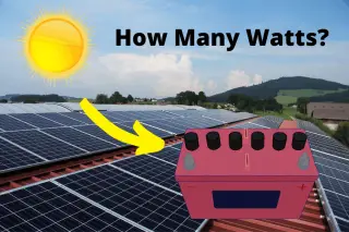 What size solar panel to charge 120ah battery?
